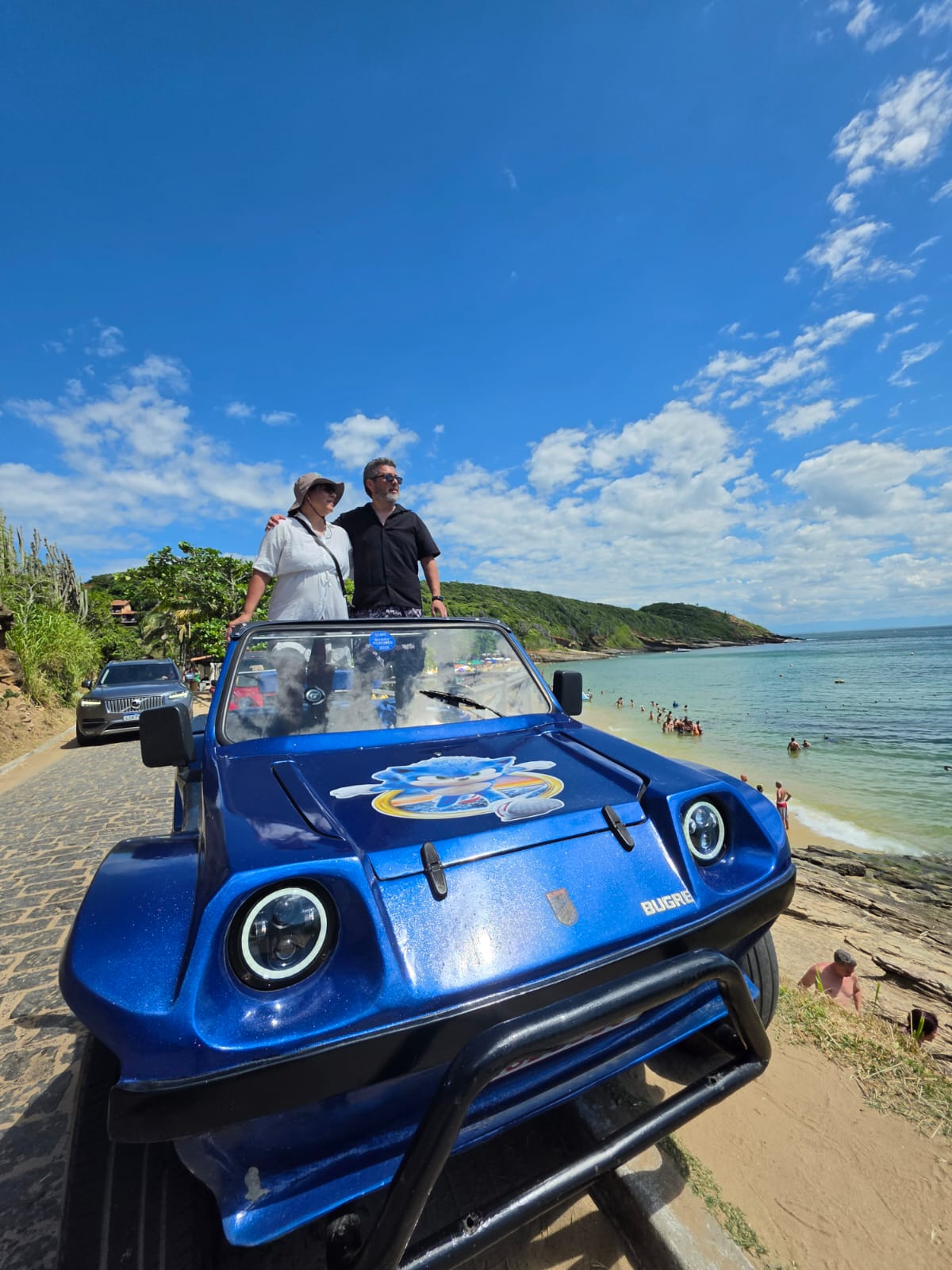 Passeio de buggy em Búzios com vista panorâmica do mirante e praias