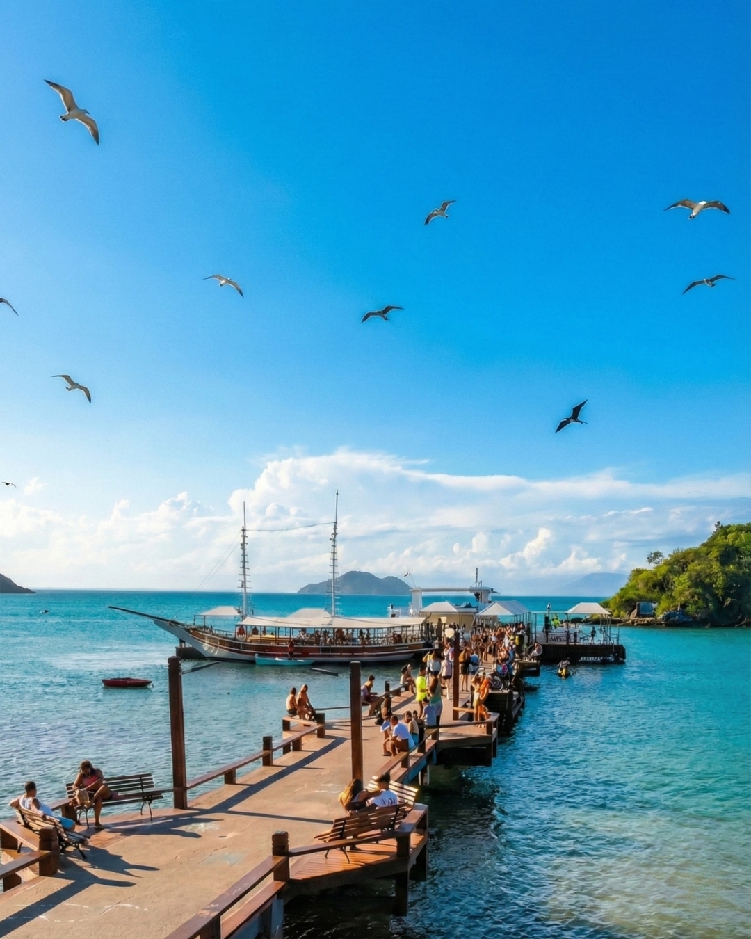 Vista de Búzios com preços reais de viagem