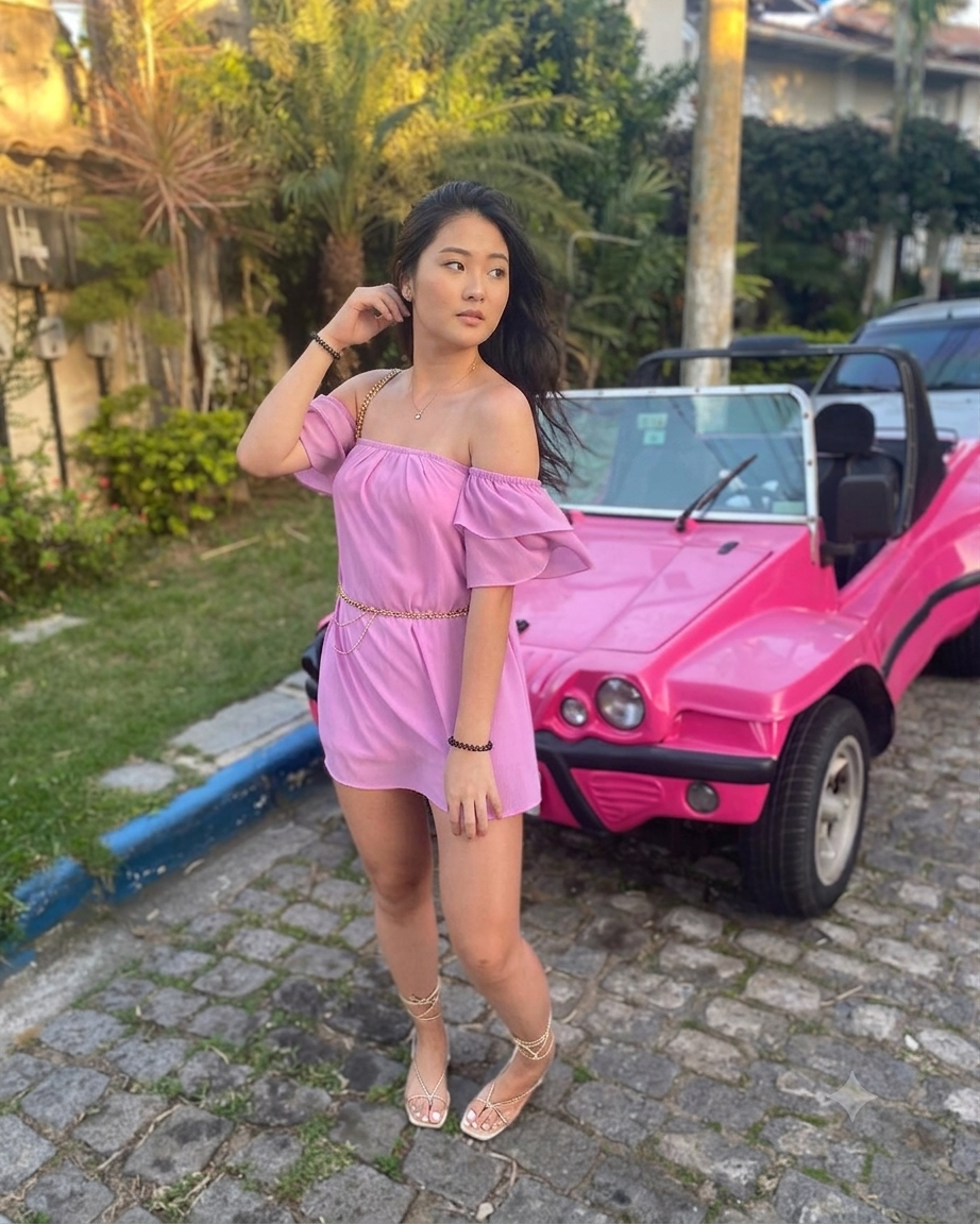 Un buggy de arriendo en Búzios listo para ser entregado gratis en una posada local para un día completo de playa